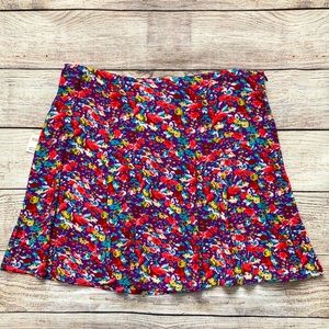 Forever 21 I Love H81 Floral Mini Skirt NWT Juniors Size 28